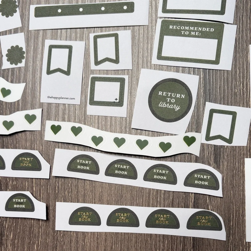 ❤️$2 Green Book Themed Not So Mystery Happy Planner Sticker Set
